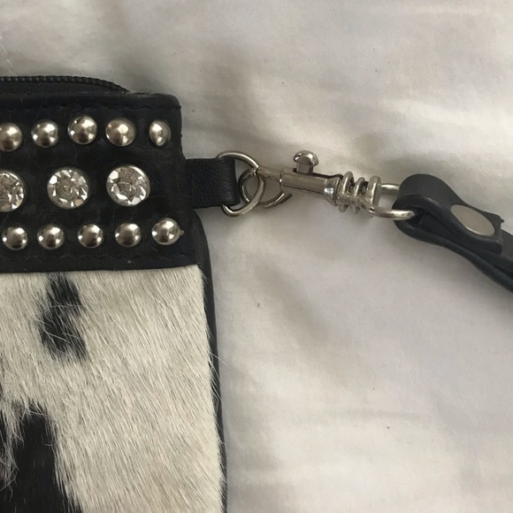 Zipped Card/Key Calf Hair Holder - Picture 3 of 5